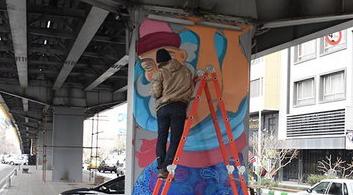 بهارستان سازمان زیباسازی شهر تهران نقاشی دیواری